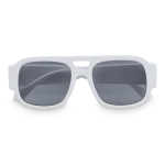 Zonnebril van gerecycled hard plastic met UV400-bescherming kleur wit tweede weergave