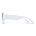 Zonnebril van gerecycled hard plastic met UV400-bescherming kleur wit vierde weergave