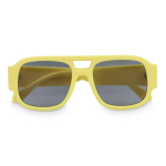 Zonnebril van gerecycled hard plastic met UV400-bescherming kleur geel tweede weergave