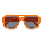 Zonnebril van gerecycled hard plastic met UV400-bescherming kleur oranje tweede weergave