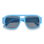 Zonnebril van gerecycled hard plastic met UV400-bescherming kleur lichtblauw tweede weergave