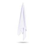 Sneldrogende polyester handdoek met sublimatie 200 g/m² 50x100cm kleur wit derde weergave