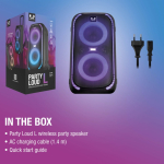 Draagbare speaker op wielen met multicolor licht Fresh'n Rebel 640W kleur zwart negende weergave