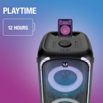 Draagbare speaker op wielen met multicolor licht Fresh'n Rebel 640W kleur zwart