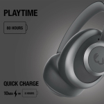 Over-ear koptelefoon met volumeregeling Fresh'n Rebel Clam Blaze 2 kleur donkergrijs negende weergave