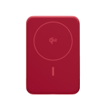 Powerbank met draadloos opladen Fresh'n Rebel 10.000mAh kleur rood vierde weergave