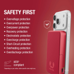Powerbank met draadloos opladen Fresh'n Rebel 10.000mAh kleur rood negende weergave