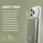 Powerbank met draadloos opladen Fresh'n Rebel 10.000mAh kleur groen negende weergave