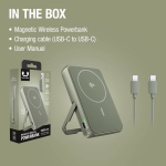 Powerbank met draadloos opladen Fresh'n Rebel 10.000mAh kleur groen