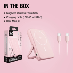 Powerbank met draadloos opladen Fresh'n Rebel 10.000mAh kleur roze