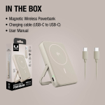 Powerbank met draadloos opladen Fresh'n Rebel 10.000mAh kleur beige
