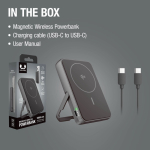 Powerbank met draadloos opladen Fresh'n Rebel 10.000mAh kleur donkergrijs