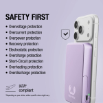 Powerbank met draadloos opladen Fresh'n Rebel 10.000mAh kleur lila negende weergave