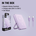 Powerbank met draadloos opladen Fresh'n Rebel 10.000mAh kleur lila