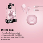 Draadloze oordopjes met klikbare knoppen Fresh'n Rebel Twins Core 2 kleur roze negende weergave