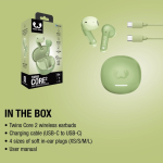 Draadloze oordopjes met klikbare knoppen Fresh'n Rebel Twins Core 2 kleur limoen groen negende weergave