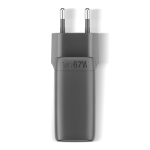 Snellader met USB-A en 2x USB-C Fresh'n Rebel 67W kleur donkergrijs