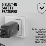 Snellader met USB-A en 2x USB-C Fresh'n Rebel 67W kleur donkergrijs vijfde weergave