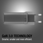 Snellader met USB-A en 2x USB-C Fresh'n Rebel 67W kleur donkergrijs achtste weergave