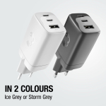 Snellader met USB-A en 2x USB-C Fresh'n Rebel 67W kleur lichtgrijs vijfde weergave