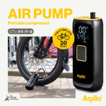 Draagbare compressor met zaklamp en powerbank 4.000mAh kleur zwart vierde weergave