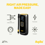 Draagbare compressor met zaklamp en powerbank 4.000mAh kleur zwart zesde weergave