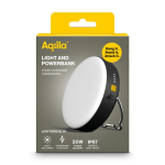 Buitenlamp van 300 lumen met externe batterij van 10.000 mAh kleur zwart negende weergave