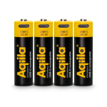 4 oplaadbare AA-batterijen met USB-C-aansluiting 2.000mAh kleur zwart tweede weergave