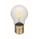Decoratieve ledlamp met filamentlook en werking op batterijen kleur geel tweede weergave
