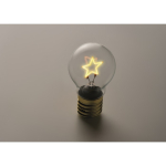 Decoratieve ledlamp met filamentlook en werking op batterijen kleur geel foto bekijken derde weergave