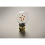 Decoratieve ledlamp met filamentlook en werking op batterijen kleur geel foto bekijken vierde weergave