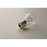 Decoratieve ledlamp met filamentlook en werking op batterijen kleur geel foto bekijken vijfde weergave