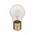 Decoratieve ledlamp met filamentlook en werking op batterijen kleur neon groen tweede weergave