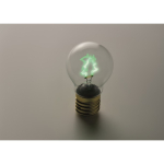 Decoratieve ledlamp met filamentlook en werking op batterijen kleur neon groen foto bekijken derde weergave
