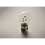 Decoratieve ledlamp met filamentlook en werking op batterijen kleur neon groen foto bekijken vierde weergave