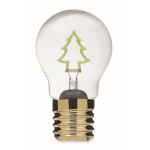 Decoratieve ledlamp met filamentlook en werking op batterijen kleur neon groen zesde weergave