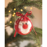 Kerstsokken van polyester in bal voor kerstboom maat L sfeervolle weergave