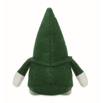 Decoratieve vilten kabouter met polyester baard en katoenen vulling kleur groen tweede weergave