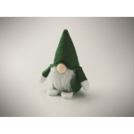 Decoratieve vilten kabouter met polyester baard en katoenen vulling kleur groen foto bekijken derde weergave