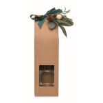Aromaset met glazen diffuser en vanille geurkaars kleur beige zevende weergave