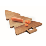 Serveerplank van acaciahout in de vorm van een kerstboom kleur hout tweede weergave