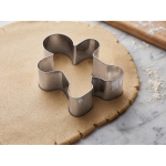 Set van 3 roestvrijstalen koekjesvormen met kerstfiguren kleur beige sfeervolle weergave