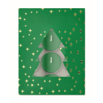 Set van 12 theelichtjes met kaneelgeur en kerstdoos kleur groen tweede weergave