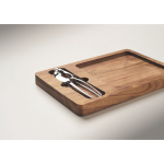Notenkrakerset en acaciahouten schaal voor een relatiegeschenk kleur hout foto bekijken derde weergave