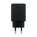EU-wandlader met USB-A- en USB-C-poort, snelladen 65W kleur zwart zesde weergave