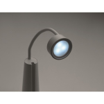 2-in-1 bureaulamp en zaklamp met verstelbaar licht in 3 standen kleur wit foto bekijken zevende weergave