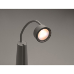 2-in-1 bureaulamp en zaklamp met verstelbaar licht in 3 standen kleur wit foto weergave
