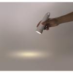 2-in-1 bureaulamp en zaklamp met verstelbaar licht in 3 standen kleur wit foto weergave