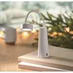 2-in-1 bureaulamp en zaklamp met verstelbaar licht in 3 standen kleur wit tweede sfeervolle weergave