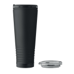 Thermosbeker met dubbele wand en ingebouwde speaker 700 ml kleur zwart